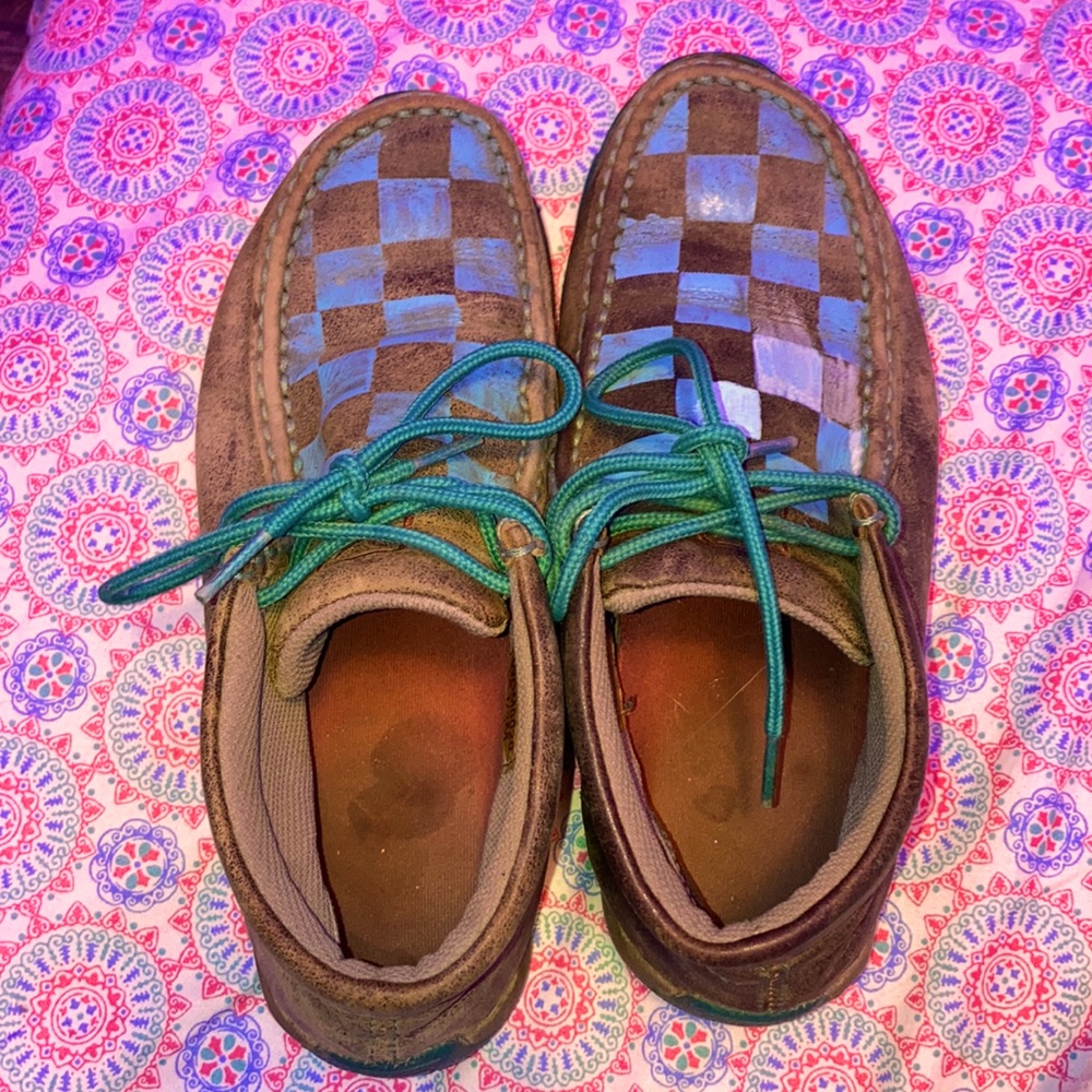 Blue checkered Twisted X’s